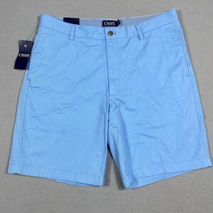 Chaps Blue Shorts Flat Front Men's Size 36x9 Cotton Golf Casual Summer Preppy